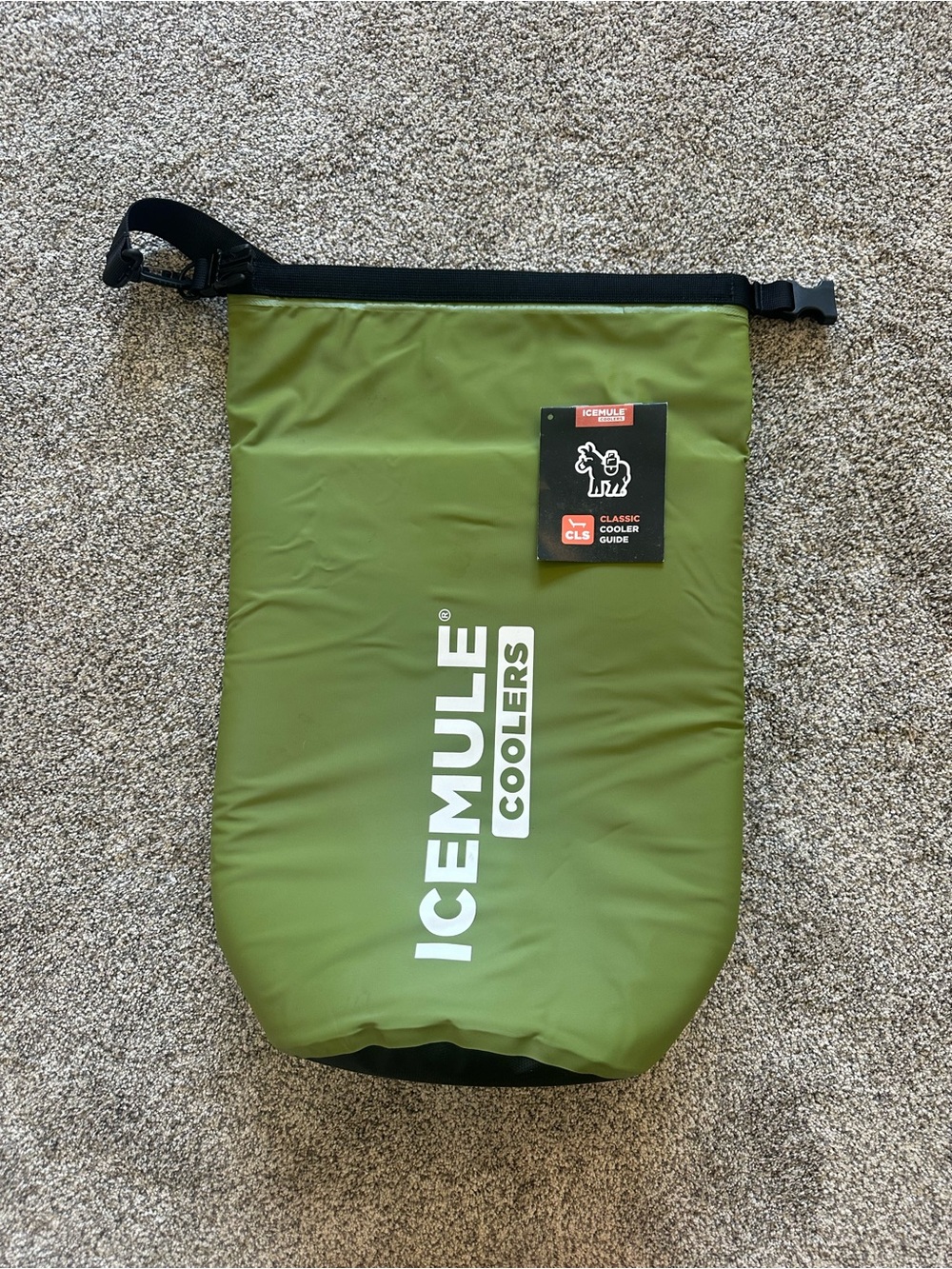 ICEMULE Green Roll-Top Cooler Bag